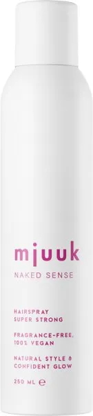 Mjuuk Naked Sense Fragrance-free Hairspray Super Strong 250 ml Mjuuk Naked Sense Fragrance-free Hairspray Super Strong 250 ml