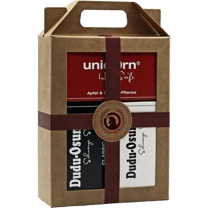 Unicorn Geschenk-Set unicorn Haarseife 100g + Dudu Osun Classic & Pure 150g Unicorn Geschenk-Set unicorn Haarseife 100g + Dudu Osun Classic & Pure 150g