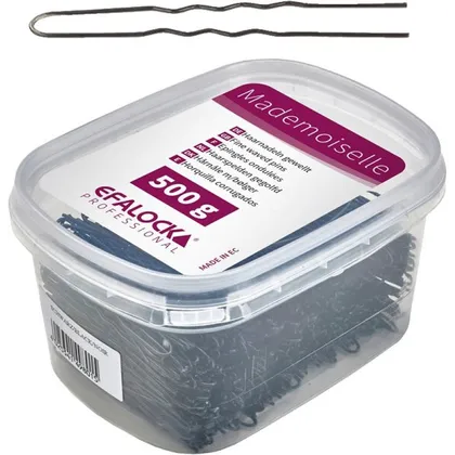 Efalock Mademoiselle Haarnadeln 65 mm lang 500 g schwarz Efalock Mademoiselle Haarnadeln 65 mm lang 500 g schwarz