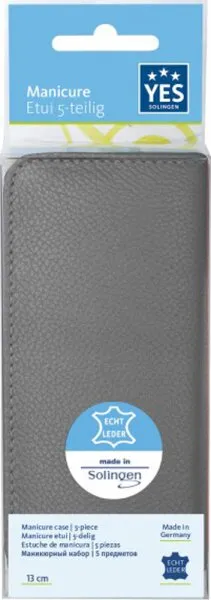 YES Solingen Manicure Etui 5-teilig taupe 1 Stk. YES Solingen Manicure Etui 5-teilig taupe 1 Stk.