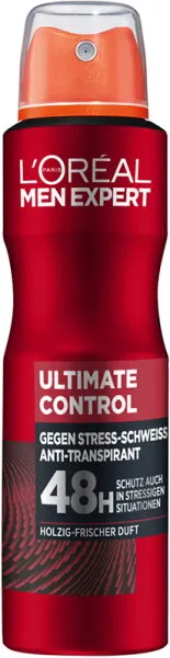 L’Oréal Men Expert Ultimate Control 48H Anti-Transpirant Deo Spray Deospray 150ml L’Oréal Men Expert Ultimate Control 48H Anti-Transpirant Deo Spray Deospray 150ml