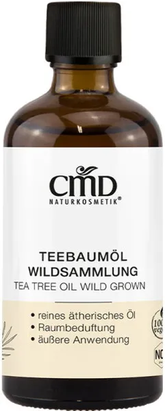 CMD Naturkosmetik Teebaumöl Wildsammlung mit Tropfeinsatz 100 ml CMD Naturkosmetik Teebaumöl Wildsammlung mit Tropfeinsatz 100 ml