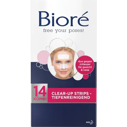 Bioré 14 Kombi Clear-Up Strips – tiefenreinigend 14 Strips Bioré 14 Kombi Clear-Up Strips – tiefenreinigend 14 Strips