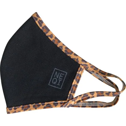 NEQI Community Face Coverings, Black/Leo S-M NEQI Community Face Coverings, Black/Leo S-M