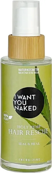 I Want You Naked HAIR RESCUE Holy Hemp Seal & Heal Hair Serum 50 ml I Want You Naked HAIR RESCUE Holy Hemp Seal & Heal Hair Serum 50 ml