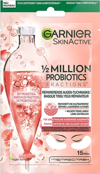 Garnier SkinActive 1/2 Million Probiotics Reparierende Augen-Tuchmaske Augenpads 6g Garnier SkinActive 1/2 Million Probiotics Reparierende Augen-Tuchmaske Augenpads 6g