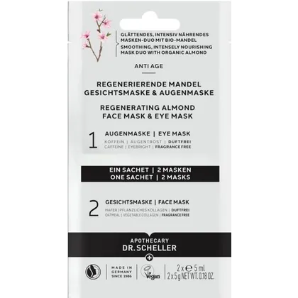 Dr. Scheller Regenerierende Mandel Gesichtsmaske & Augenmaske 2 x 5 ml Dr. Scheller Regenerierende Mandel Gesichtsmaske & Augenmaske 2 x 5 ml