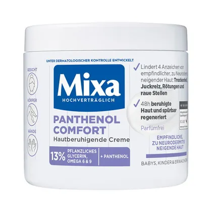 Mixa Panthenol Comfort Hautberuhigende Creme Körpercreme 400ml Mixa Panthenol Comfort Hautberuhigende Creme Körpercreme 400ml