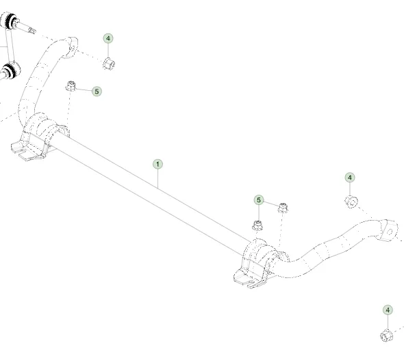 1250381-00-C Передній стабілізатор 130 Н/мм FRONT BAR 130 N/MM