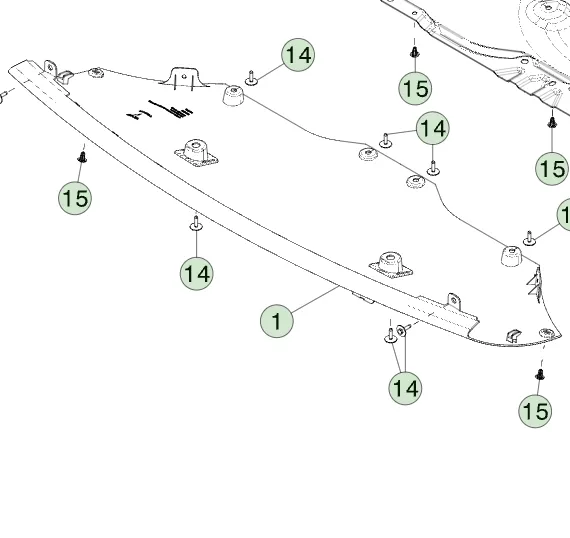 1815257-00-B Захисна пластина днища автомобіля SKID PLATE