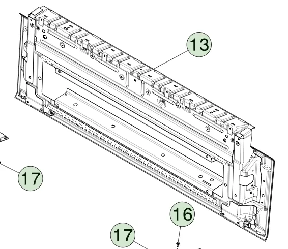 1812358-CB-A Збірка заднього борта для версії Cyberbeast ASSEMBLY – TAILGATE – CYBERBEAST