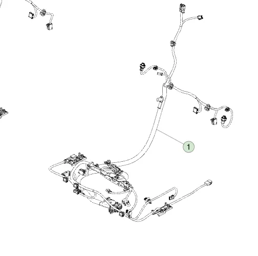 1682249-00-F Жгут проводки сидіння першого ряду — лівий бік 1R SEAT HARNESS ASSEMBLY – LEFT HAND
