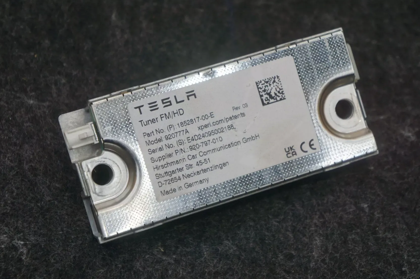 1852817-00-E FM/HD тюнер TUNER FM/HD