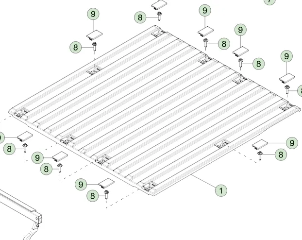 1818780-00-D Підлога вантажної платформи у зборі BED FLOOR ASSEMBLY