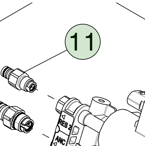 1108866-00-A Пневматичний з’єднувач VOSS 203 для трубки 4 мм VOSS 203 – 4mm CONNECTOR