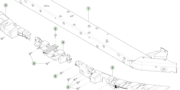 1780919-00-I Передня балка бампера FRONT BUMPER BEAM 1780919-00-I Передня балка бампера FRONT BUMPER BEAM