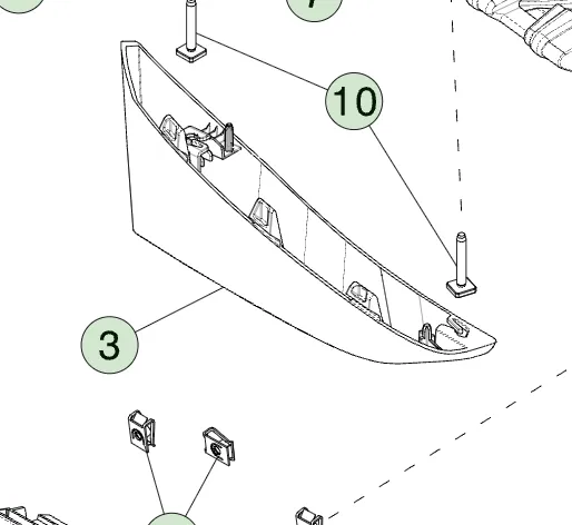 1780812-00-C Права збірка обтічника передньої панелі FRONT FASCIA FAIRING ASSEMBLY – RIGHT HAND