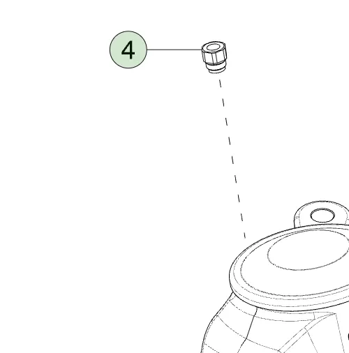 1250991-00-A Фітинг пневматичний VOSS для трубки 8 мм з різьбою M12×1 AIR FITTING