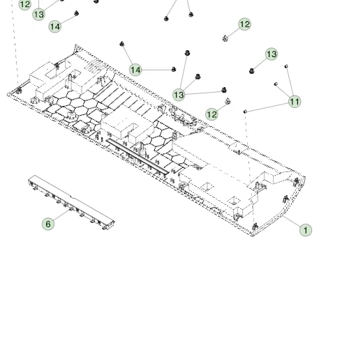 1854467-99-E Передня обшивка стелі FRONT HEADLINER