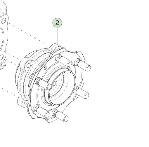 1250171-00-D Ведена маточина – розболтовка 6×139.7 мм фланець 180 мм DRIVEN HUB