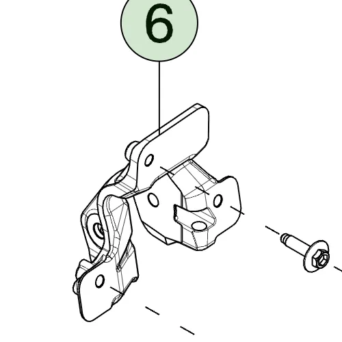 1817174-ST-C Ліва передня опора двигуна FRONT MOTOR MOUNT – LEFT HAND