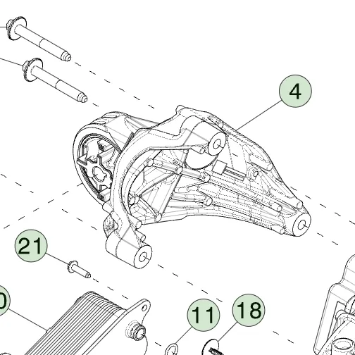 1923000-00-C Кріплення інвертора INVERTER MOUNT
