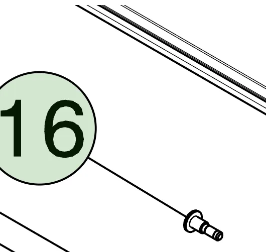 2006984-00-A Болт з плечиком: діаметр плечика 15 мм різьба M6 довжина плечика 101 мм загальна довжина 145 мм SHOULDER BOLT