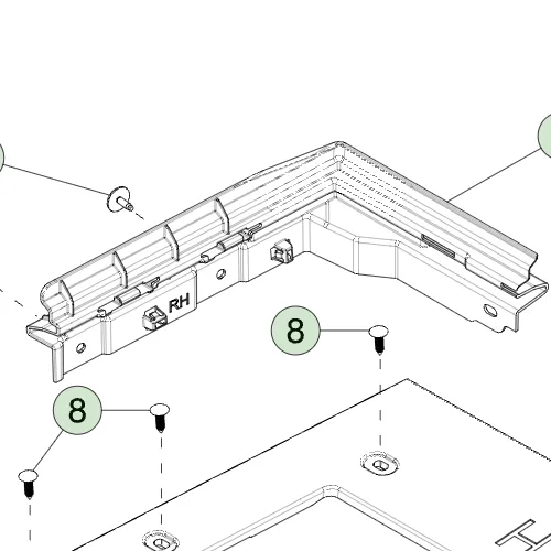 1800642-00-C Правий кронштейн бокової частини кузова BODY SIDE BRACKET – RIGHT HAND