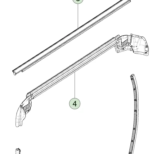 1808592-00-C Внутрішній поясний ущільнювач задніх правих дверей INNER BELT SEAL – REAR DOOR – RIGHT HAND
