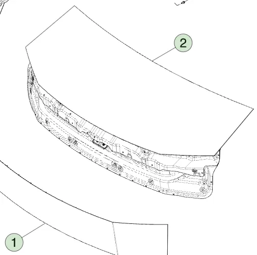 2045100-00-A Збірка переднього багажника з електроприводом ASSEMBLY – POWERED FRONT TRUNK