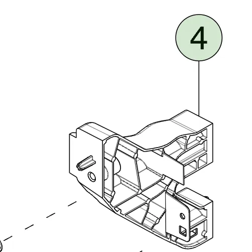 1807268-00-F Кронштейн нижньої стійки приладової панелі — правий IP DOWNLEG BRACKET – RIGHT HAND