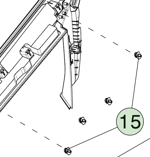 1946411-00-A T-скоба 6 мм жорсткість 1-2.2 матеріал POM (поліацеталь) T-CLIP
