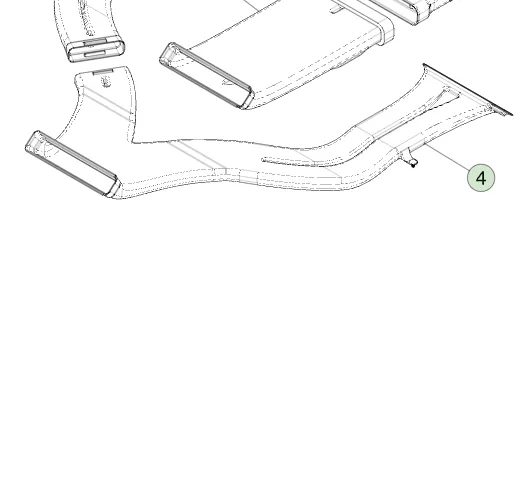 1866910-00-C Повітропровід Y підлоги другого ряду 2ND ROW FLOOR Y DUCT
