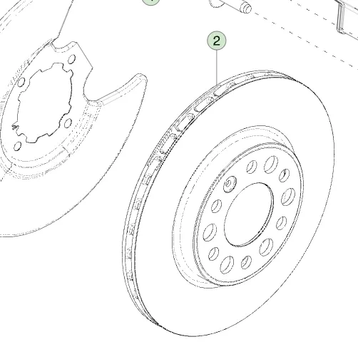 1250631-00-A Задній гальмівний диск REAR BRAKE ROTOR