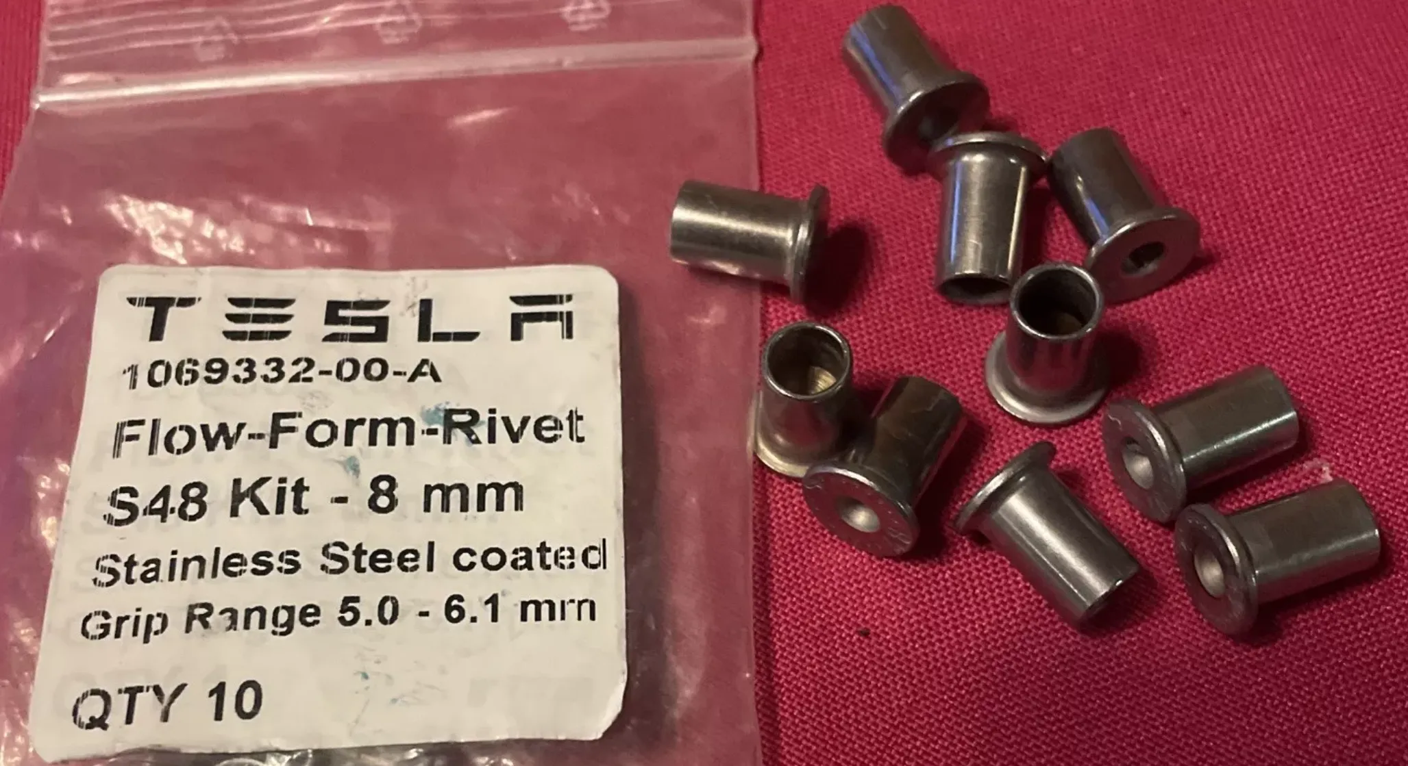 1069331-00-A Заклепка Flowform S48 8 мм нержавіюча сталь для матеріалу товщиною 50–61 мм FLOWFORM RIVET