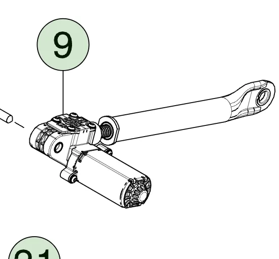 1911032-00-B Двигун регулювання висоти першого ряду [KEIPER] FIRST ROW HEIGHT MOTOR [KEIPER]
