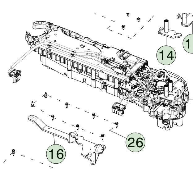 1816026-S0-J Збірка додаткового (вспоміжного) пристрою — сервісна ANCILLLARY DEVICE CLUSTER ASSEMBLY – SERVICE
