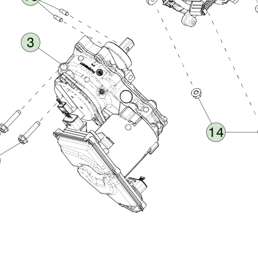 1250861-00-B Привід рульової колонки STEERING COLUMN ACTUATOR