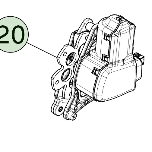 1852126-00-C Збірка приводу тонно (ліва сторона) TONNEAU MOTOR ASSEMBLY – LEFT HAND