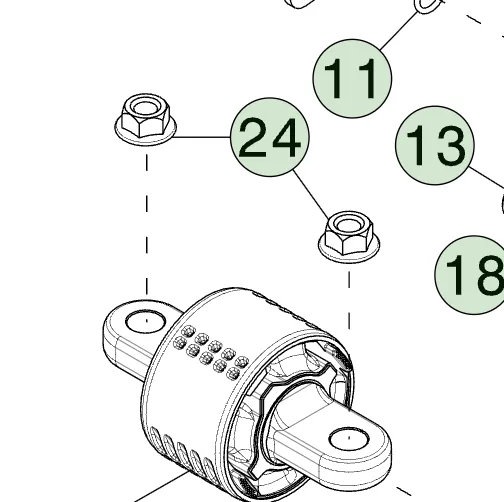 1478378-00-A Гайка кріплення приводу – M12-1.75 NUT