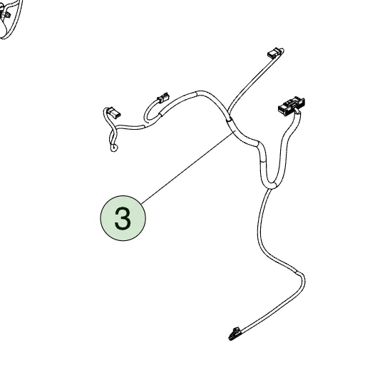 1869167-02-F Жгут обшивки передньої правої двері HARNESS-TRIM-FRONT RIGHT HAND DOOR