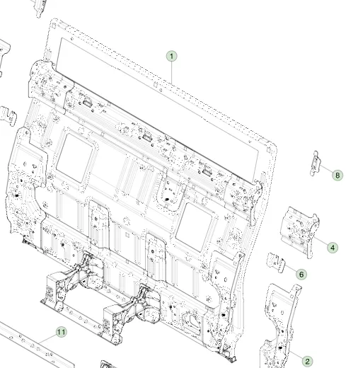 1994652-ST-A Збірка повної задньої стінки кузова ASSEMBLY – REAR WALL COMPLETE