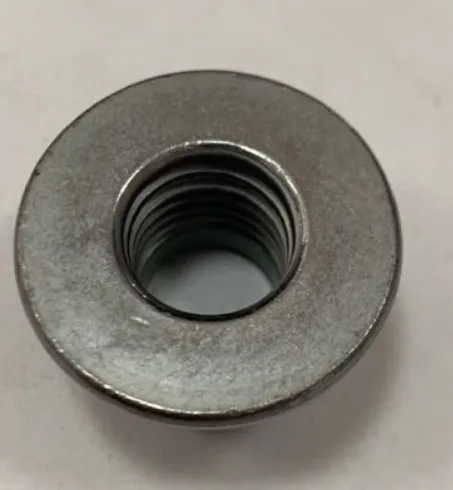 1004356-00-B Гайка фланцева самогальмівна M14×2.00 клас 10 з білим ZnNi покриттям NUT