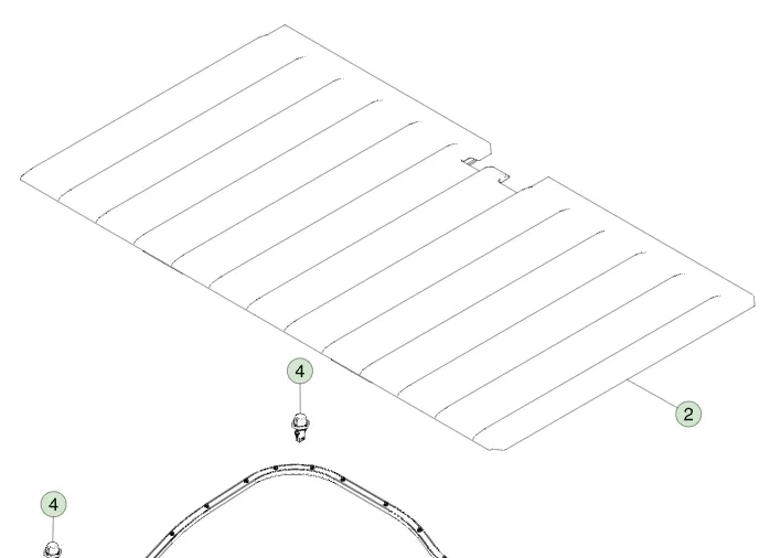 1872489-00-D Кришка відсіку сховища під кузовом (під вантажною платформою) UNDER BED COMPARTMENT TUB LID