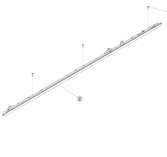 1806767-00-F Підсвітка вантажної платформи – права сторона BED LIGHT – RIGHT HAND