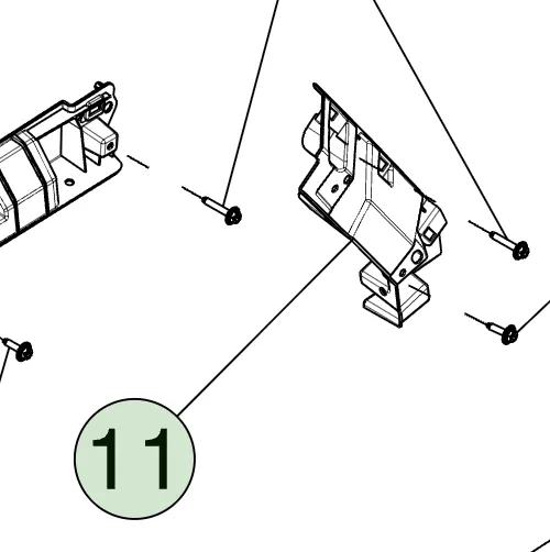 1813698-00-D Кріплення (опора) задньої частини лівої накладки-розширювача заднього крила CARRIER – REAR FENDER FLARE AFT – LEFT HAND