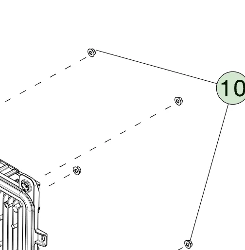 1116867-00-A Гайка шестигранна з фланцем HF M6-1.0 клас міцності 8 з покриттям ZNNI[B] NUT