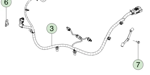 1250786-00-D Жгут проводки кута шасі — задній — правий CHASSIS CORNER HARNESS – REAR – RIGHT HAND 1250786-00-D Жгут проводки кута шасі — задній — правий CHASSIS CORNER HARNESS – REAR – RIGHT HAND