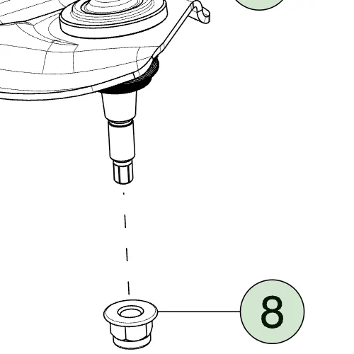 1111543-00-A Гайка M12 із фланцем сталева клас міцності 10 цинкове фосфатне покриття (ZNFL) PTP.4 NUT