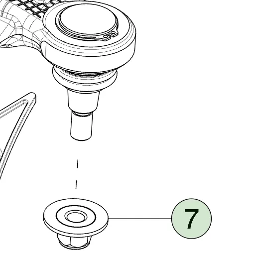 1907760-00-A Гайка M16×2 із фланцем сталева висота 16 мм клас міцності 8 покриття G0109 NUT